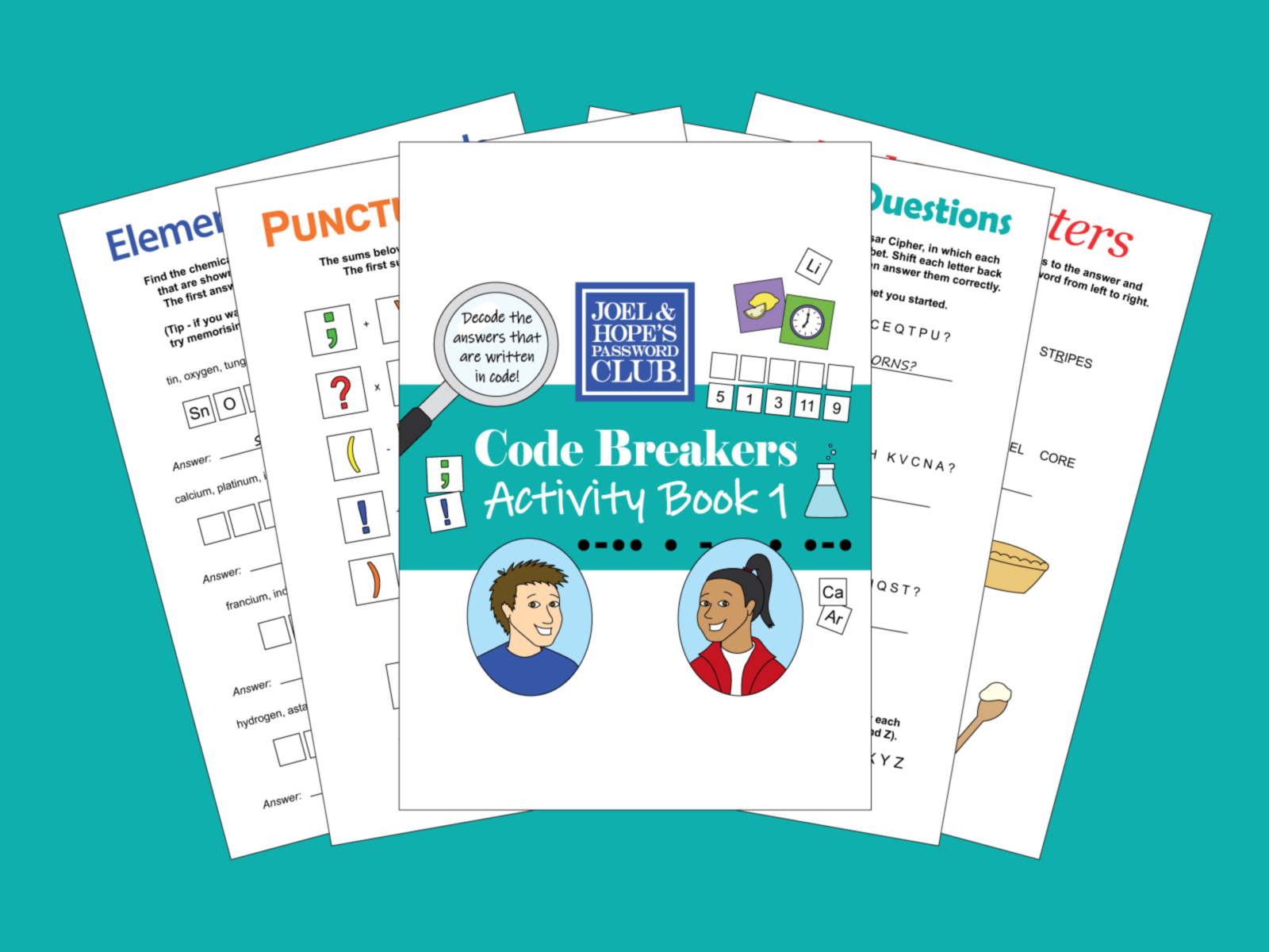 Password Club Code Breakers Printable Activity Book 1 UK – Many Joyful ...