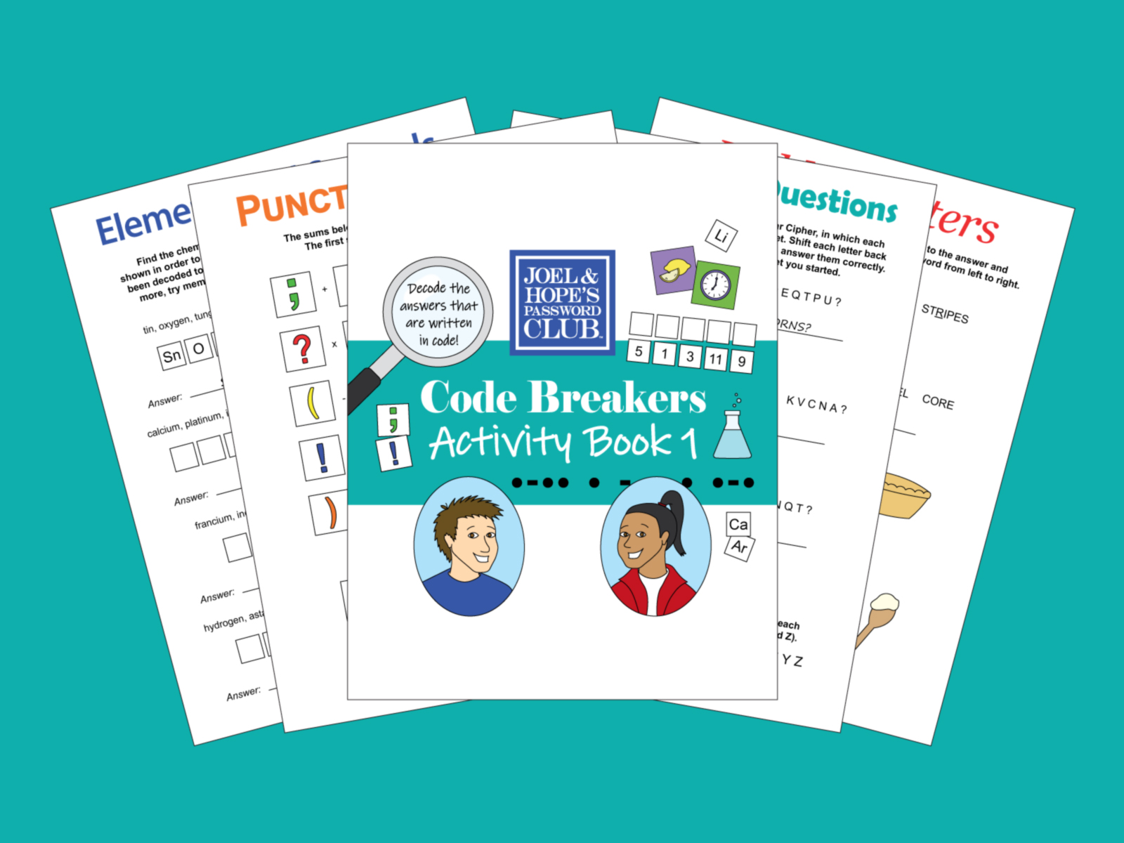 Password Club Code Breakers Printable Activity Book 1 USA – Many Joyful ...